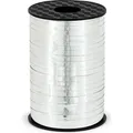 Partydeco Plastic ribbon, silver, 5mm/225m (1 pkt / 1 pc.) (1x) (PRM5-018)