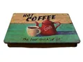 Knietablett "Hot Coffee" P-893 mit Kissen Laptop Frühstück Tablett Knietisch