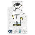 Bettwäsche 135 x 200 cm Kissenbezug 50 x 75 cm Set Decke Mikrofaser Astronaut