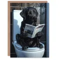 Labrador Auf Toilette Klo Lustig Geburtstagskarte