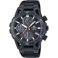 CASIO EDIFICE Chronograph EFS-S640DC-1AVUEF, Armbanduhr, Solar, Herrenuhr, Edelstahlarmband, analog, Tag schwarz