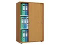 VCM Büroschrank, Buche, XL, mit Schiebetüren
