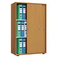 VCM my office Schiebetürenschrank XL Lona, 913950 buche 2 Fachböden 70,0 x 37,0 x 110,0 cm