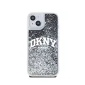 DKNY, Hülle für iPhone 14 Liquid Glitter Arch Logo flexibel