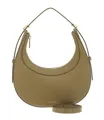 COCCINELLE Whisper Grained Leather Mini Bag Handtasche Schultertasche Seagrass