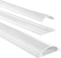Hama Kabelkanal, selbstklebend, halbrund, 100 x 7 x 2,1 cm, PVC, Weiß (00220984)