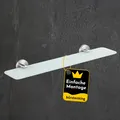 Glasablage 52 cm, stilvolles Glasregal fürs Badezimmer, einfache Wandmontage,...