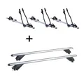 3x Fahrradträger SAGITTAR+Alu Dachträger RB003 für für Opel Astra H SW 5Türer 07
