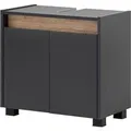 SCHILDMEYER Waschbeckenunterschrank Cosmo (Anthrazit, Breite 56,9 cm)