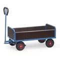 Handwagen mit 4 Wänden 4051V, Tragkraft 500kg - blau
