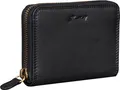Benthill Kleine Geldbörse Leder | Mini Geldbeutel Damen mit RFID Schutz | Portmonee Slim mit Reißverschluss | Flaches Portemonnaie mit 6 Kartenfächer