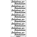 Ursus - Ludwig Bähr Etiketten Kreativsticker 10x23cm Motiv 84 VE=5 Stück silber