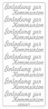 Ursus 59310084 - Kreativ Sticker, Einladung Kommunion, silber, 5 Blatt, selbstklebend, Ideal zur Kartengestaltung und zum Dekorieren von Geschenken, Stickerbogen ca. 10 x 23 cm
