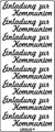 Ursus - Ludwig Bähr Etiketten Kreativsticker 10x23cm Motiv 84 VE=5 Stück silber.