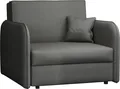 MIRJAN24 Schlafsofa Viva Loft I, Schlaffunktion und Bettkasten, Polstersofa vom Hersteller, Sessel, Stilvoll Couch (Farbe: Mono 246)