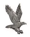 UHRIG Adler aus Gusseisen, massiver schmiedeeisen Iron Eagle zur Wanddeko in Haus & Garten