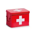 Zeller Medizinbox Metall rot 21,5 x 16 x 16 cm