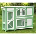 nanook Kleintierkäfig Kleintierstall Jumbo grün-weiss 145 x 108 x 48 cm