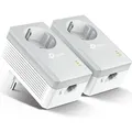 TP-LINK AV500 Nano Powerlineadapter Starterkit mit Frontsteckdose (TL-PA4010PKIT) - Weiß