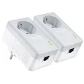 TP-Link TL-PA4010PKIT AV500-Powerline-Adapter KIT mit Frontsteckdose