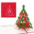 3D Pop Up Weihnachtskarte "Tannenbaum" -  Karte mit Umschlag