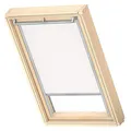 VELUX Original Dachfenster Verdunkelungsrollo, mit Grauer Führungsschiene, Weiß, für C04