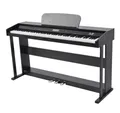vidaXL Klavier Digitalpiano mit 88 Tasten und Pedalen Schwarz Melaminplatte (88-St)