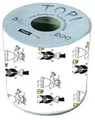 Toilettenpapier mit Aufdruck Hochzeitspaar Just Married