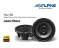 Alpine HDZ-65 16,5 cm (6,5-Zoll) 2-Wege Koaxial Lautsprecher System 100 Watt RMS