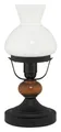 Rabalux LED Leselampe "Petronel" Holz, schwarz, rund, E27, IP20, ø170mm