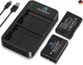 Homesuit EN-EL14 EN-EL14a Akku 1300mAh und USB LED Dual Ladegerätsatz für Nikon