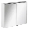 Fackelmann 82183 Spiegelschrank Bad mit LED Beleuchtung 80 cm weiß matt