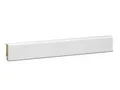 KGM Sockelleiste Modern - Weiß folierte MDF Fußbodenleiste - Maße: 2400 x 16 x 40 mm - 1 Stück