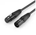 UGREEN Mikrofonkabel XLR Soundanlage weiblich - XLR männlich schwarz Audio-Kabel, (10 cm)