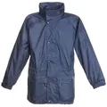 BMS Regenjacke atmugnsaktiv und 100% wasserdicht - BMS Challenge of Rain in Unifarbe blau 5XL