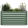 Blumfeldt Hohes Garten-hochbeet 120x60x90 Cm, Gerade Form, Aus Verzinktem Stahl, Rost- & Frostschutz, Einfache Montage, Ideal Fur Effizientes Gartnern