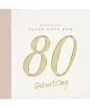 Gästebuch 80 Geburtstag: Buch zum Eintragen für Glückwünsche und die schöns