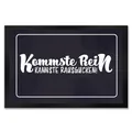 speecheese Fußmatte XXL in 50x75 cm mit lustigem Spruch - Kommste rein Kannste rausgucken als lustiges Geschenk für Freunde und Familie freche Begrüßung vor der Haustüre in schlichtem Design
