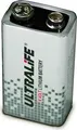 Ultralife U9VLJPFP - 9V Power Cell Lithium Batterie 9V 1200mAh (Folie)