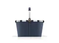 Reisenthel Einkaufskorb Carrybag herringbone dark blue, Dunkelblau, Textil, 22 L, quadratisch, 49x29x28 cm, Freizeit, Koffer & Taschen, Einkaufskörbe