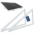 NuaSol Solarmodul-Halterung 72 - 118 cm Aluminium für Solarmodule Flachdach, (Set, Stabilität: Robuste Konstruktion für sichere Befestigung) silberfarben 118 cm
