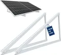 NuaSol Solarpanel Halterung Flachdach | PV & Balkonkraftwerk 0–90° verstellbar