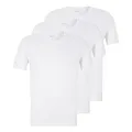 BOSS Herren Classic T-Shirts Kurzarm Shirts Pure Cotton Crew-Neck 3er Pack, Farbe:Weiß, Artikel:-100 White, Größe:S
