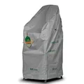 Mehr Garten Abdeckung Stapelstühle, 68x96x110/150 cm, grau, Oxford 600D Gewebe, Schutzhülle für Gartenstühle, wasserdicht, UV-beständig und wetterfest