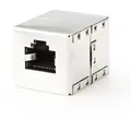 Nedis Netzwerkkoppler | CAT5e / CAT6 | Geschirmt | RJ45 Buchse - RJ45 Buchse | Gerade | Metall | Box