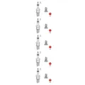 5x NGK 6664 Zündkerze für BMW Audi Honda Fiat Mitsubishi NSU Alfa Romeo Nissan