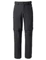 VAUDE Wanderhose Herren Farley Stretch T-Zip Pants III - Wasserabweisende Herren Wanderhose Zip Off, atmungsaktive Trekkinghose mit Hosenbund - Black, 50