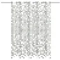 Duschvorhang Mosaik 180 x 200 cm Polyester Grau