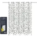 Duschvorhang, Mosaik Grau
