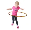Hoopomania Hula-Hoop-Reifen Funny Kinder Hula Hoop, Ø60cm, Orange-Gelb (Neon)